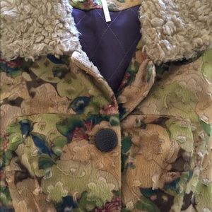 Free People longline floral BOHO coat